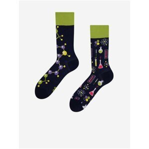 Zeleno-čierne veselé ponožky Dedoles Chémia