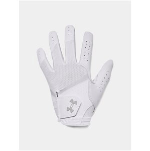 Biele dámske športové kožené rukavice Under Armour