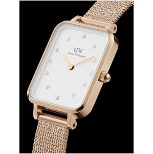 Dámske hodinky v ružovozlatej farbe Daniel Wellington Quadro Lumine