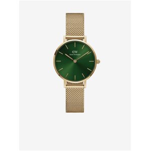 Dámske hodinky v zlatej farbe Daniel Wellington Petite Emerald