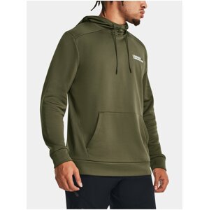 Zelená športová mikina Under Armour UA Armour Fleece Graphic HD