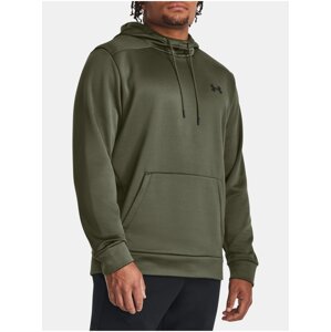 Kaki športová mikina Under Armour UA Armour Fleece Hoodie