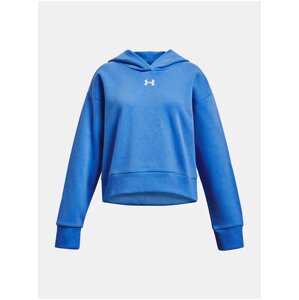 Modrá mikina Under Armour UA Rival Fleece Crop Hoodie