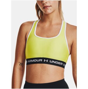 Žltá športová podprsenka Under Armour Crossback Mid Bra