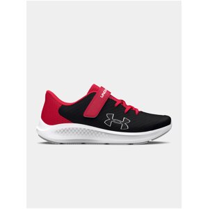 Červeno-čierne bežecké tenisky Under Armour UA BPS Pursuit 3 BL AC