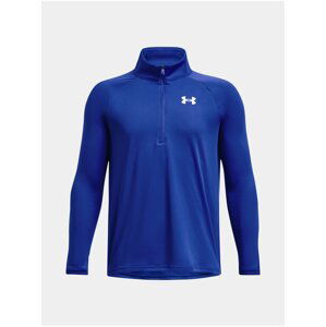 Modré športové tričko Under Armour UA Tech 2.0 1/2 Zip