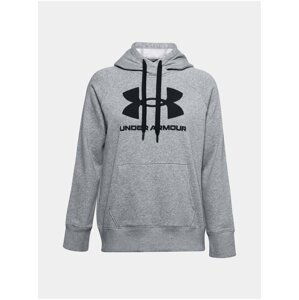 Mikina Under Armour Rival Fleece Logo Hoodie - šedá