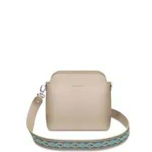 Dámska crossbody kabelka Mia Bohemian "SAND" + Popruh Zlatá