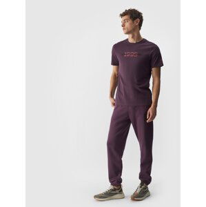 Pánske teplákové nohavice typu jogger - fialové