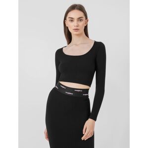 Dámske crop top tričko s dlhým rukávom