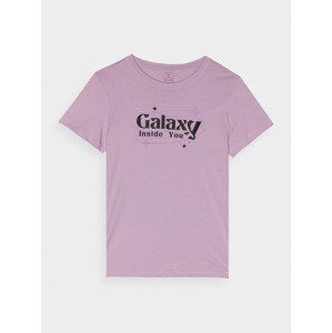 Dievčenské tričko s potlačou - svetlofialové
