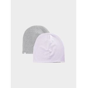 Detská dvojstranná čiapka typu beanie - fialová