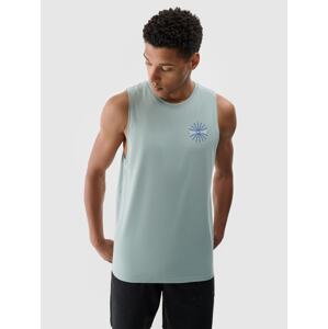 Pánsky oversize tank top s potlačou - mätový