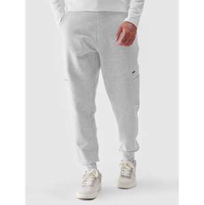 Pánske teplákové nohavice typu jogger - šedé