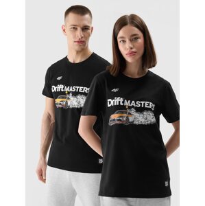 Unisex regular tričko s potlačou 4F x Drift Masters - čierne