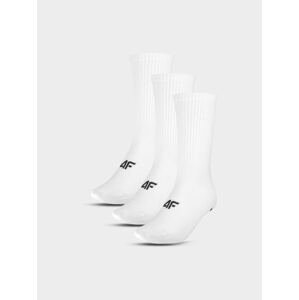 Dámske casual ponožky nad členok (3-pack) - biele
