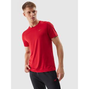 Pánske tréningové regular tričko z recyklovaných materiálov - červené