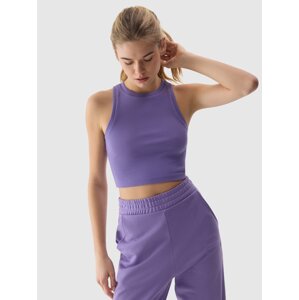 Dámsky crop top slim - fialový