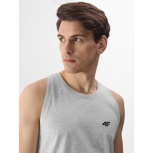 Pánsky regular tank top bez potlače - šedý