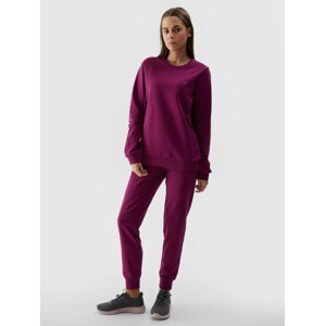 Dámske teplákové nohavice typu jogger - fialové