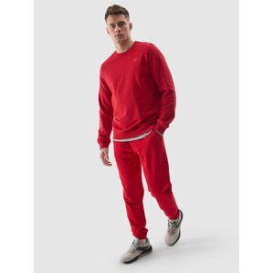 Pánske teplákové nohavice typu jogger - červené