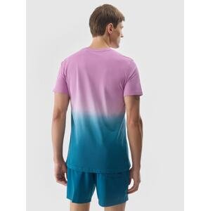 Pánske tričko s potlačou - fialové
