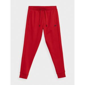 Pánske teplákové nohavice typu jogger - červené