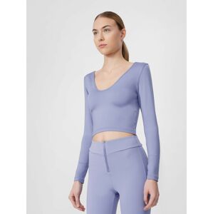 Dámske crop-top tričko s dlhým rukávom slim