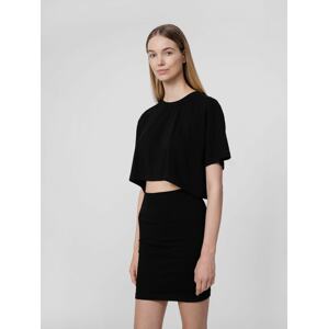 Dámske oversize crop top tričko s prísadou modalu