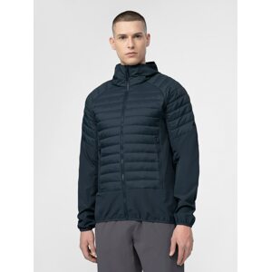 Pánska trekingová zatepľovacia bunda PrimaLoft® Black Eco