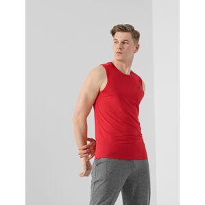 Pánsky rýchloschnúci tréningový regular tank top - červený