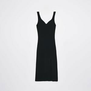 Mohito - Svetrové midi šaty - Čierna