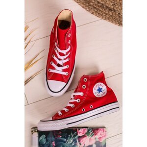 Dámske červené vysoké tenisky Chuck Taylor All Star