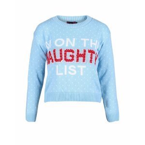 Modrý sveter Naughty List