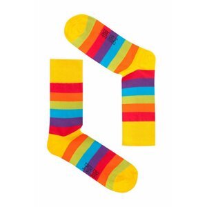 Unisex viacfarebné ponožky Spox Sox Rainbow