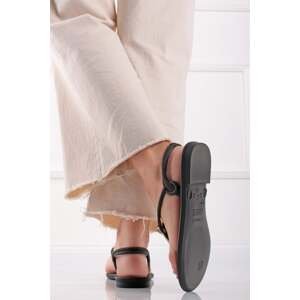 Čierne gumené sandále Cacau Enlace