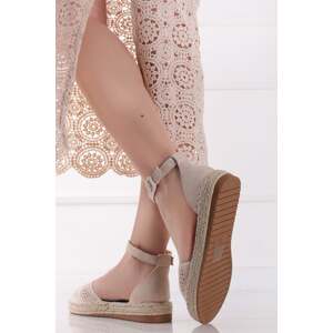 Béžové espadrilly Talia