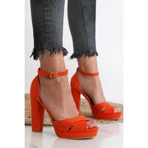 Oranžové sandále Camila