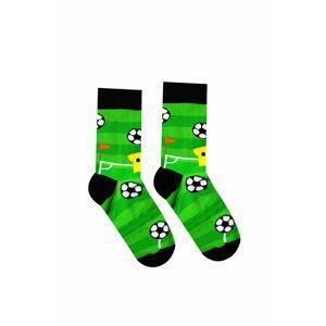 Čierno-zelené ponožky Futbalista