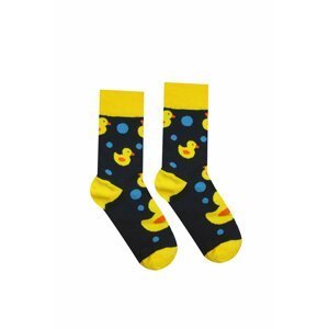 Čierno-žlté ponožky Kačička