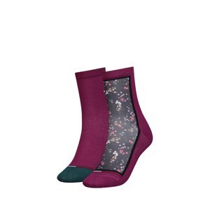 Viacfarebné ponožky Jeans Ditsy Floral - dvojbalenie