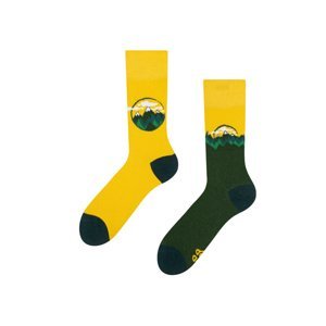 Žlto-zelené ponožky Peaks