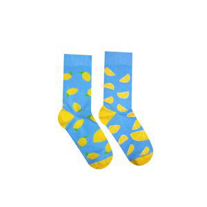 Žlto-modré ponožky Citrón