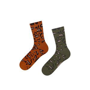 Oranžovo-zelené ponožky Panthera - dvojbalenie