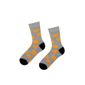 Sivo-oranžové ponožky Pumpkins