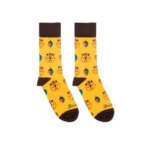 Hnedo-žlté ponožky Brum