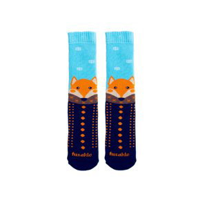 Modro-oranžové ponožky Froté Pipiška