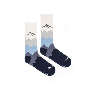 Modro-béžové ponožky Kriváň