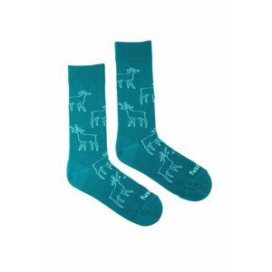 Tyrkysové ponožky Srnky