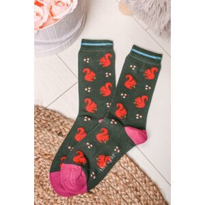 Zelené ponožky Squirrel Socks